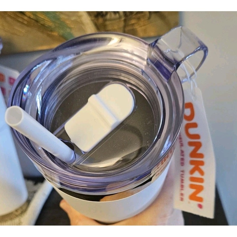 Dunkin Donuts White Insulated Tumbler 2025 32oz. - Picture 2 of 4